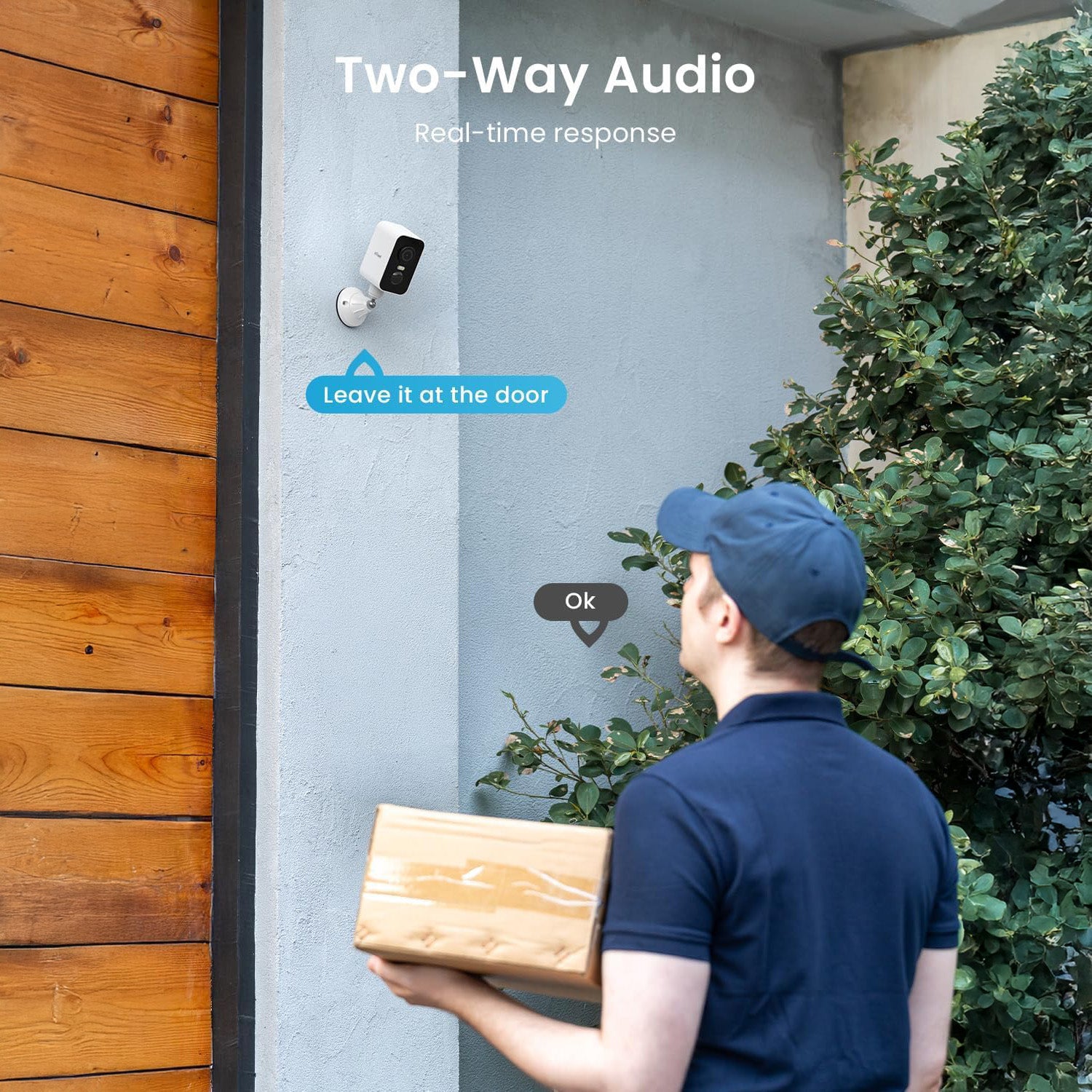 ieGeek outdoor surveillance camera with two-way audio